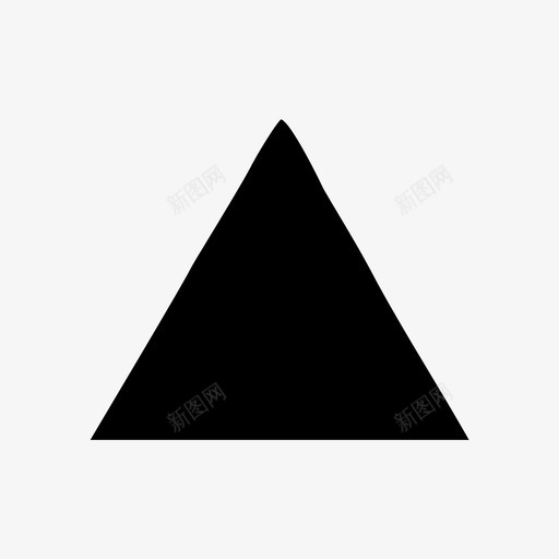 三角形向上形状发送图标svg_新图网 https://ixintu.com 三角形向上 传递 加载 发送 圆锥体 形状 消息 绘图集2平 视频 金字塔 黑色