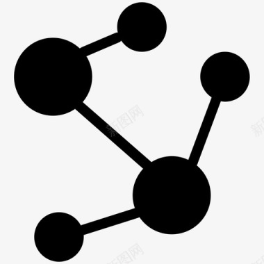 分子粒子整体图标图标