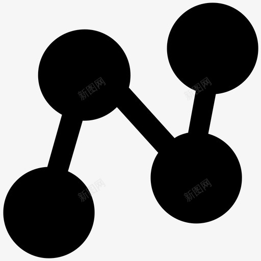 分子结构科学大胆的固体图标svg_新图网 https://ixintu.com 分子结构 科学大胆的固体图标