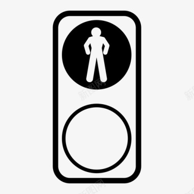 人行横道信号行人红绿灯红绿灯图标图标