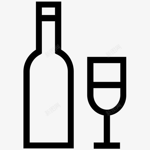 葡萄酒红色倒图标svg_新图网 https://ixintu.com 享受 倒 爱情和浪漫线图标 玻璃杯 瓶子 红色 葡萄酒 葡萄酒和玻璃杯 酒精饮料 饮料