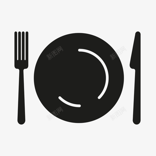 餐食拼盘盘子图标svg_新图网 https://ixintu.com 午餐 拼盘 晚餐 熟的 盘子 营养 银器 食物 餐车 餐食