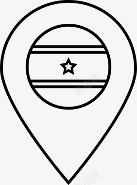 苏里南国旗存储智能手机图标图标