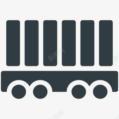 货运列车物流配送冷标图标图标