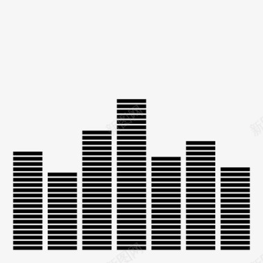 均衡器声音收音机图标图标