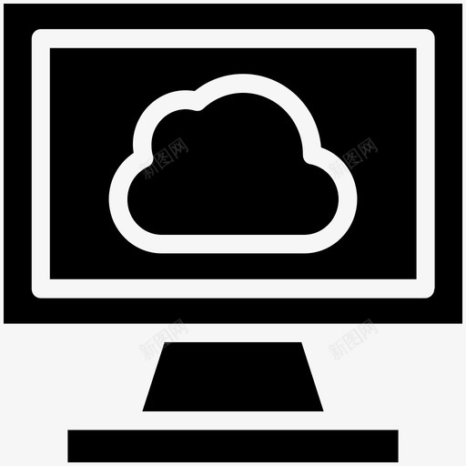 云连接云网络互联网覆盖图标svg_新图网 https://ixintu.com 云网络 云计算酷向量3 云连接 互联网覆盖 在线 存储 监控 网络保真度 计算机