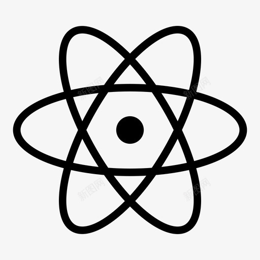 原子化学教育图标svg_新图网 https://ixintu.com 化学 原子 学习 教育 教育科学1 核 物理 科学