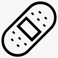 瘀伤绷带贴膏药受伤图标高清图片