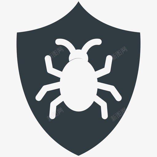 防病毒安全酷向量图标svg_新图网 https://ixintu.com 安全酷向量图标 防病毒