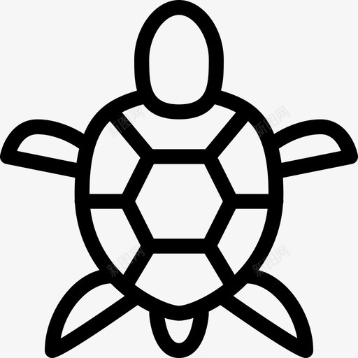 海龟动物海洋图标svg_新图网 https://ixintu.com 动物 动物线图标 海洋 海龟 游泳 爬行动物 贝壳 野生