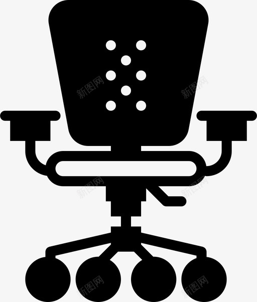 办公椅家用实心图标svg_新图网 https://ixintu.com 办公椅 家用实心
