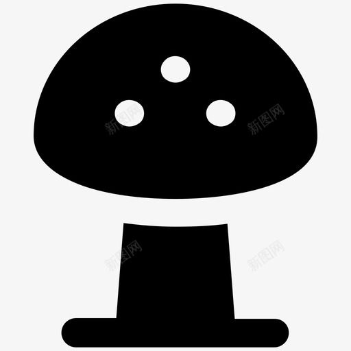 蘑菇自然大胆的固体图标svg_新图网 https://ixintu.com 自然大胆的固体图标 蘑菇
