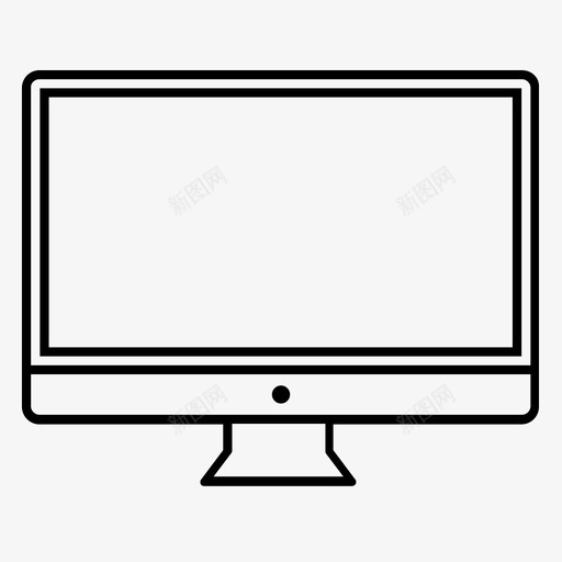 台式机大型计算机图标svg_新图网 https://ixintu.com mac 台式机 大型 屏幕 工作站 显示器 游戏 计算机 设备 键盘