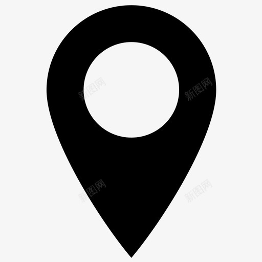 地图标记位置标记显示地址svg_新图网 https://ixintu.com 位置标记 具体地点 地图标记 定位器 引脚 易懂 显示地址