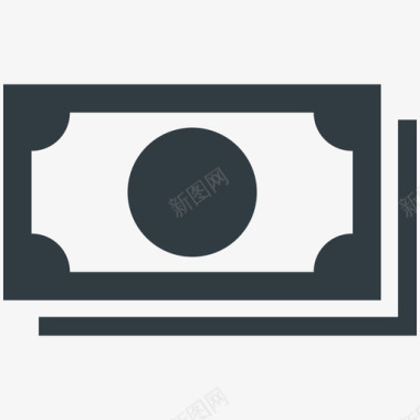 钞票金融酷标图标图标