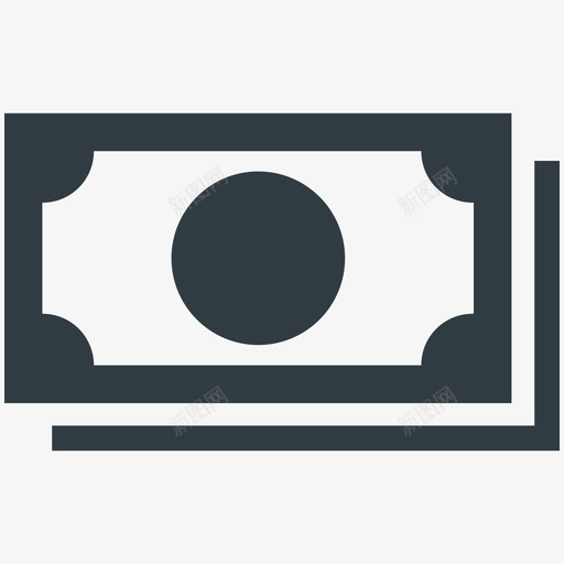 钞票金融酷标图标svg_新图网 https://ixintu.com 金融酷矢量图标 钞票