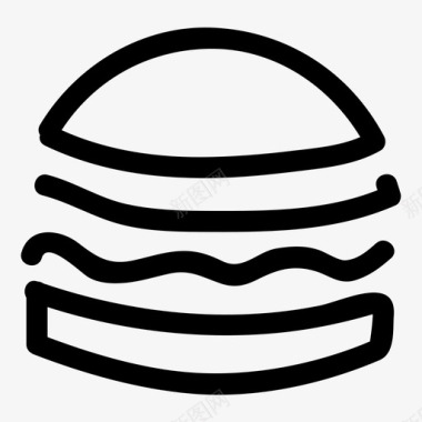 三明治面包汉堡图标图标