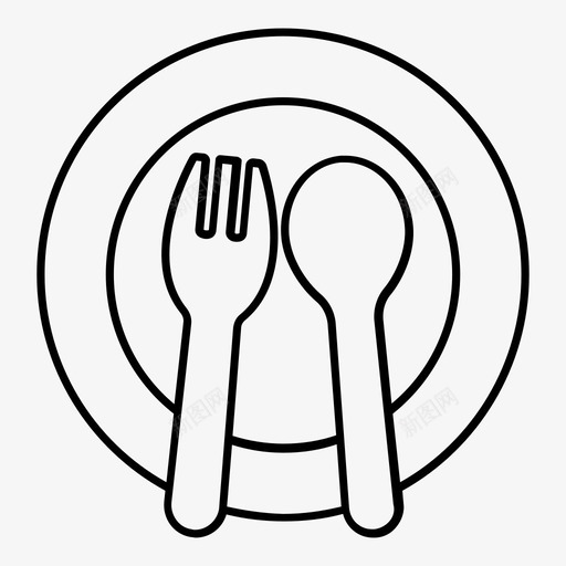 桌子设置幼儿勺子图标svg_新图网 https://ixintu.com 勺子 吃 婴儿 婴儿用品概述 孩子 幼儿 桌子设置 盘子 花 食物 饭