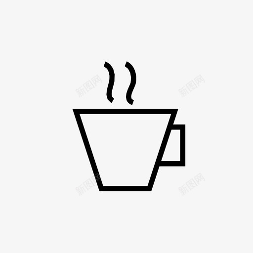 茶杯小口瓷器图标svg_新图网 https://ixintu.com 厨房 咖啡 小口 瓷器 茶杯 饮料