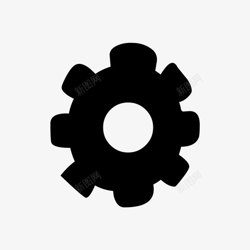 齿轮轮子转动图标svg_新图网 https://ixintu.com 工作 按钮 旋转 研磨 绘制集1 设置 转动 轮子 选项 首选项 齿轮