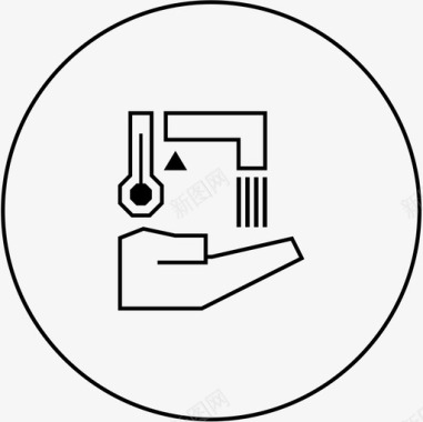 温水水槽输出洗涤水图标图标