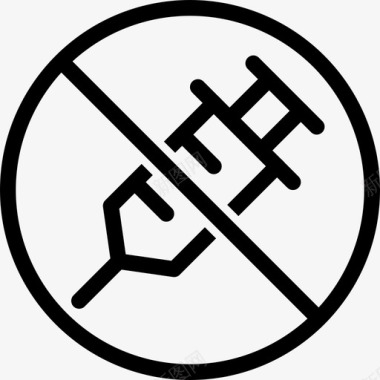 无激素限制禁止图标图标