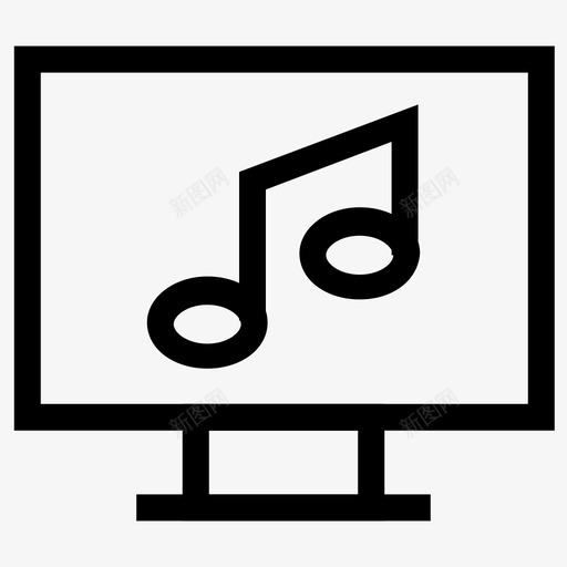 在线音乐用户界面图标svg_新图网 https://ixintu.com 在线音乐 用户界面图标