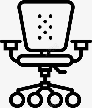 办公椅坐椅会议图标图标