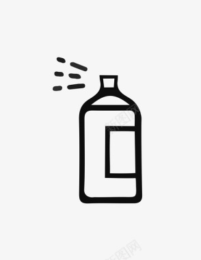 喷雾器香水瓶图标图标