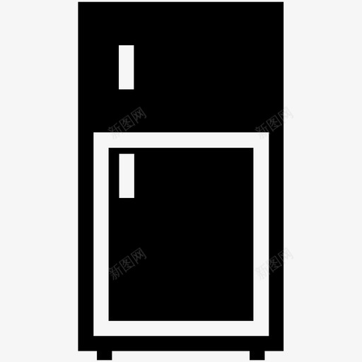 冰箱门电子图标svg_新图网 https://ixintu.com 作品 冰箱 家用电器 文字 木材 电子 电子图标 门