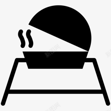 烧烤户外烹饪厨师烧烤图标图标