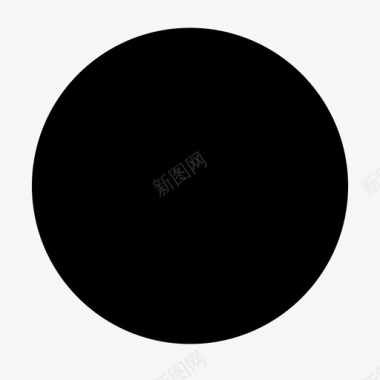 icloud圆形黑色基本用户界面图标图标