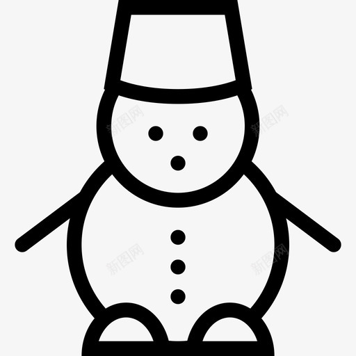 雪人圣诞节霜冻图标svg_新图网 https://ixintu.com 人 假日 冬天 圣诞节 帽子 新年 雪 雪人 霜冻
