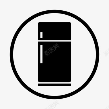 冰箱家具照明和男士配件图标图标
