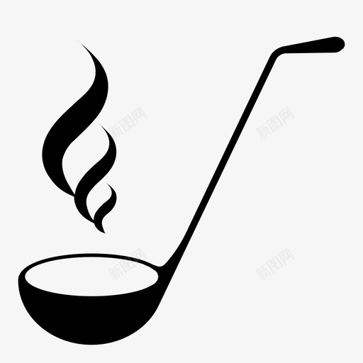 勺勺形容器图标svg_新图网 https://ixintu.com 勺 勺形 厨房 器具 容器 服务 水桶 蒸发 蒸汽 长柄