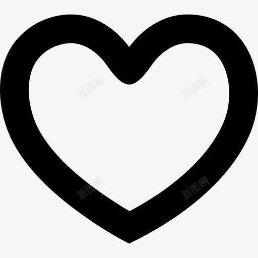 心脏轮廓形状形状酷图标svg_新图网 https://ixintu.com 形状 心脏轮廓形状 酷图标