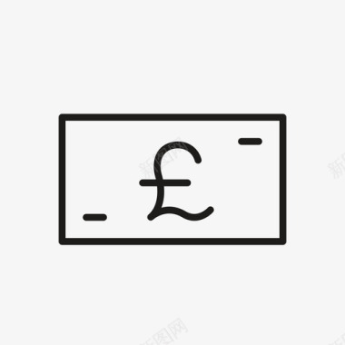 英镑钞票英国图标图标