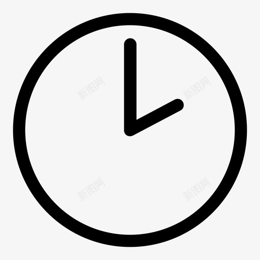 钟挂钟两点钟图标svg_新图网 https://ixintu.com 两点钟 分 圆 小时 挂钟 晚 计时 钟
