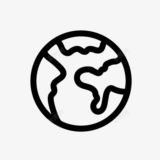 地球地图集位置图标svg_新图网 https://ixintu.com 世界 位置 地图 地图集 地球 宇宙 线图标用户界面 行星