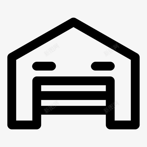 仓库谷仓设备图标svg_新图网 https://ixintu.com 仓库 室外建筑 工厂 棚屋 物流 设备 谷仓 货物 车库