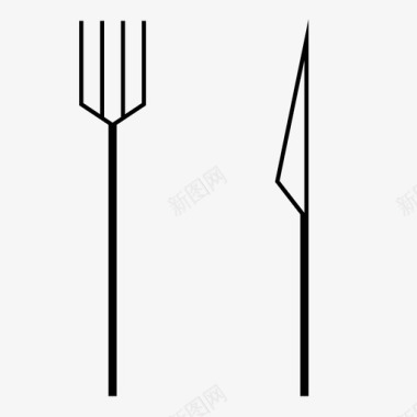 采购产品叉和刀餐具银器图标图标