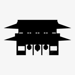浅草寺日本政府东京地标图标高清图片