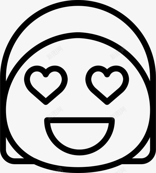 在爱状态浪漫图标svg_新图网 https://ixintu.com 在爱 地位 女孩 幸福 感觉 浪漫 状态 粉碎图标表情符号轮廓 脸 表情