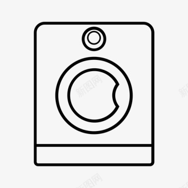 洗衣机烘干机自行车图标图标