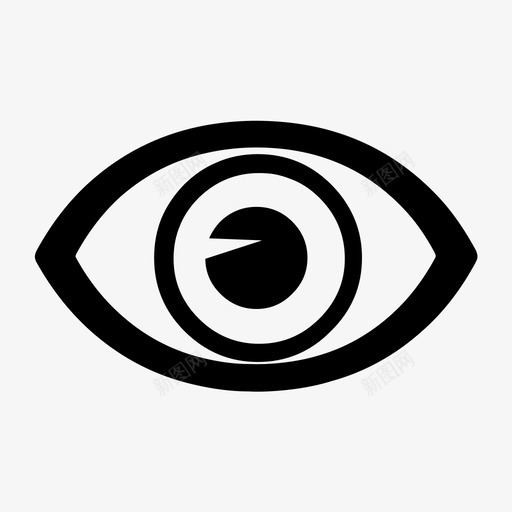 眼睛艺术身体部位图标svg_新图网 https://ixintu.com 光学 外观 材料 物体 眼睛 艺术 视觉 身体部位