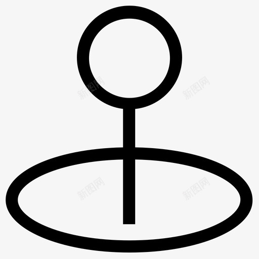位置指针占位符pin图标svg_新图网 https://ixintu.com gps pin ui图标 位置指针 兴趣项 占位符 地图定位器 导航 方向