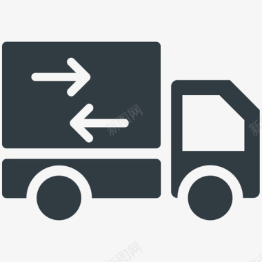 送货车物流配送酷标图标图标