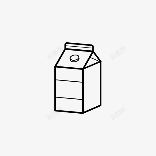 果汁盒牛奶盒奶制品图标svg_新图网 https://ixintu.com 奶制品 山墙 果汁盒 烹饪用具 牛奶盒 瓶子 纸板 饮料