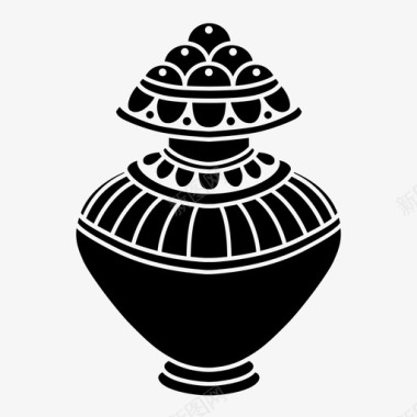 花瓶罐子食物图标图标