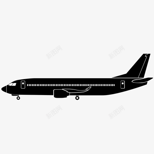 飞机波音喷气式飞机图标svg_新图网 https://ixintu.com 喷气式飞机 旅行 波音 西南 飞机 飞机侧视图